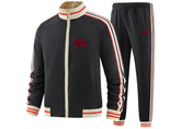 SweatRo Men's UNLV Rebels Two Piece Designer Tracksuit with Bold Striped Accents